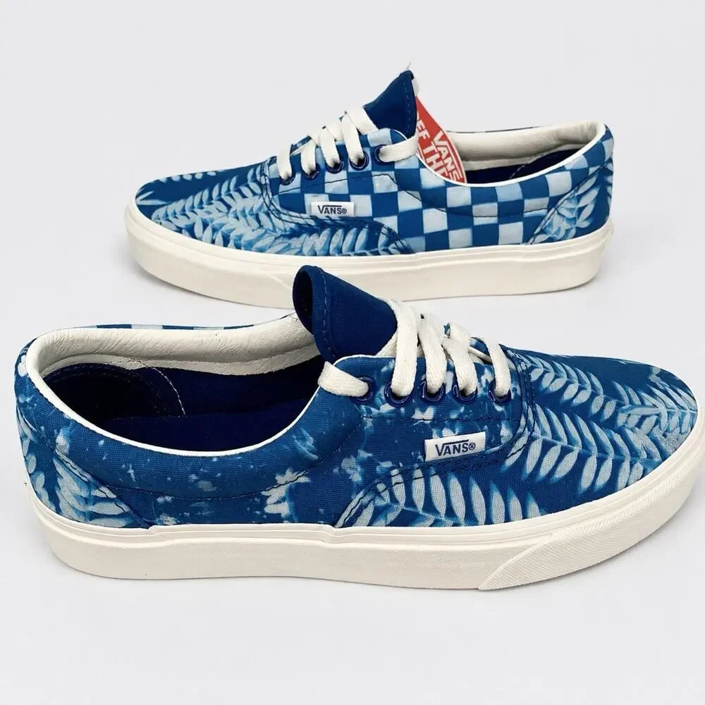 Vans Era Solar Floral True Blue Checkerboard Sneakers Women’s 8.5 Men’s 7 NWT